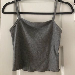 Gray Forever 21 Crop Top